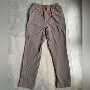 Topo Designs Men's Black Pants with Red Drawstring Size Medium